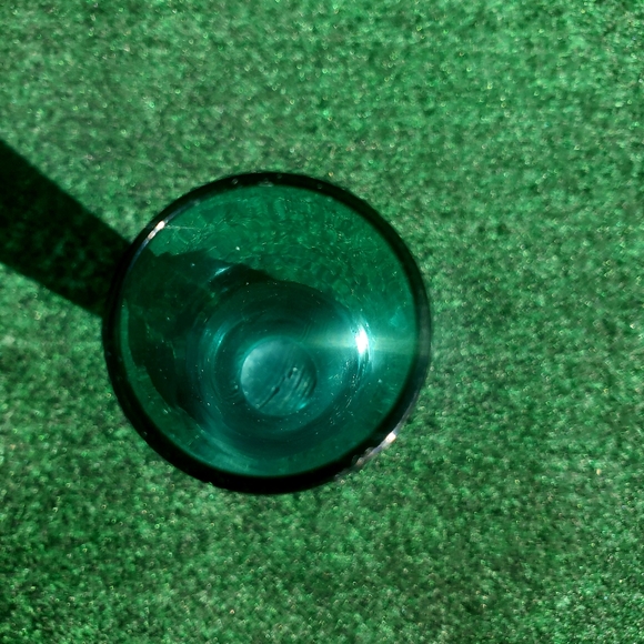 Arthur C. Percy MCM Green Bud Vase Swedish Art Glass 5" Tall EUC - Picture 4 of 9